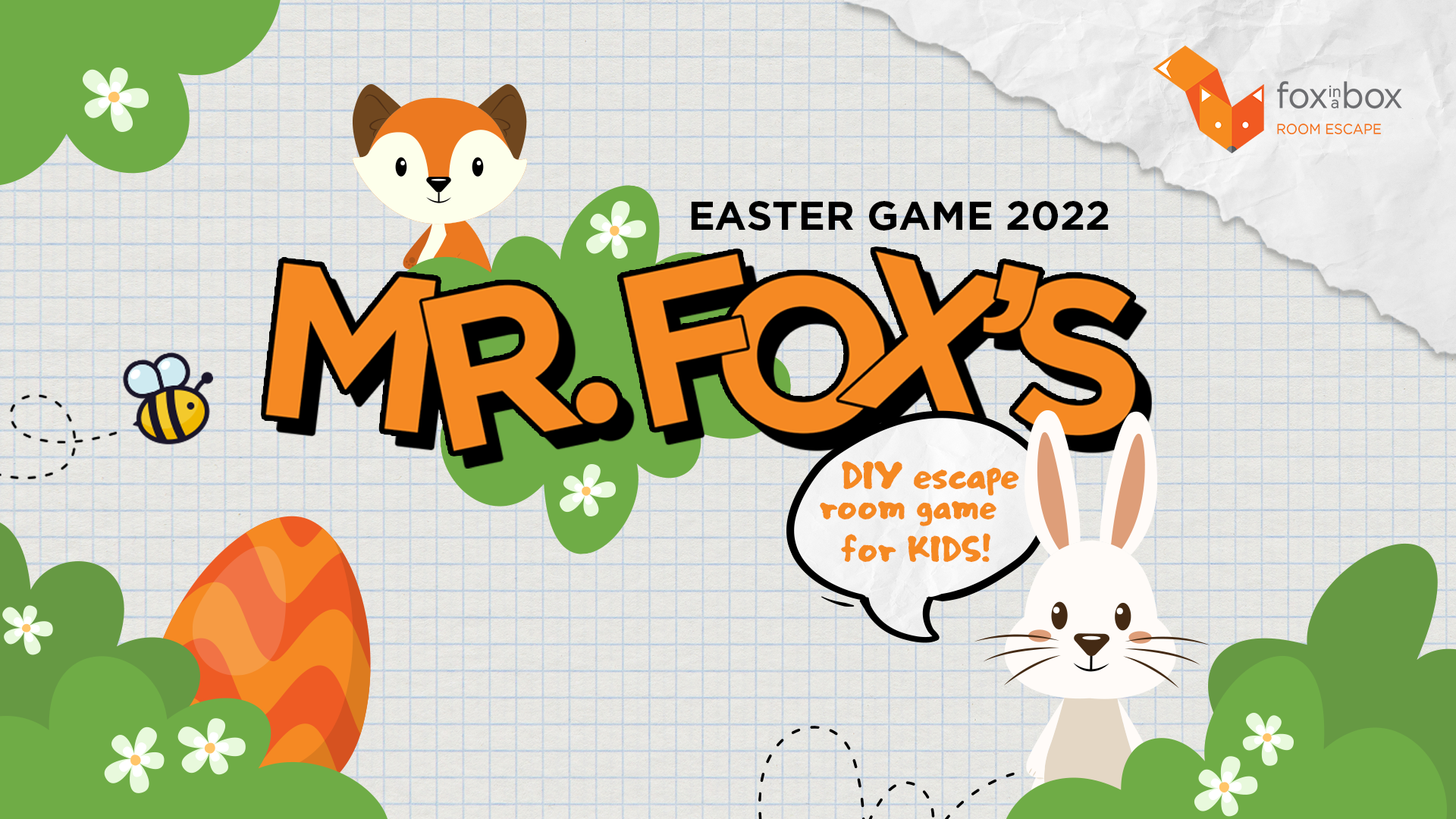 free-diy-easter-game-for-children-fox-in-a-box-the-best for Easter Escape Room Free Printable Free DIY Easter Game for Children | Fox in a Box - The best… for Easter Escape Room Free Printable
